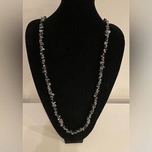 Black Hematite Stone Necklace